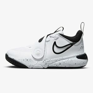 Nike | Kids Team Hustle D11 Basketball Sneakers | Black & White | Size 13.5C